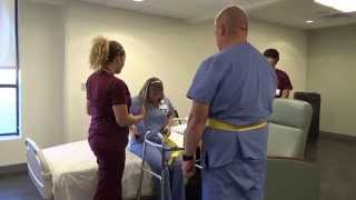 Physical Therapy Transfer Training  How To Transfer From Wheelchair To Bed [upl. by Ber]