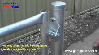 Gate Latch 2 way for round pipe and square [upl. by Asined]