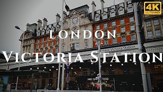 London Victoria Station Walk Through England 4K [upl. by Balling]