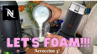 How To Foam Milk With Aeroccino 3 Make Coffee With Foam Tips amp Tricks  Easy Foamed Latte Recipe [upl. by Nedra]