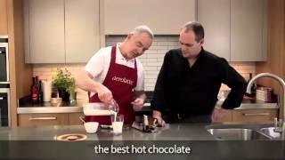 How to make a hot chocolate using an aerolatte milk frother [upl. by Dina]