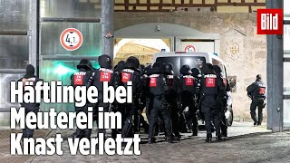 Gefängnismeuterei Polizei stürmt Knast in Thüringen  JVA Untermaßfeld [upl. by Elacsap]